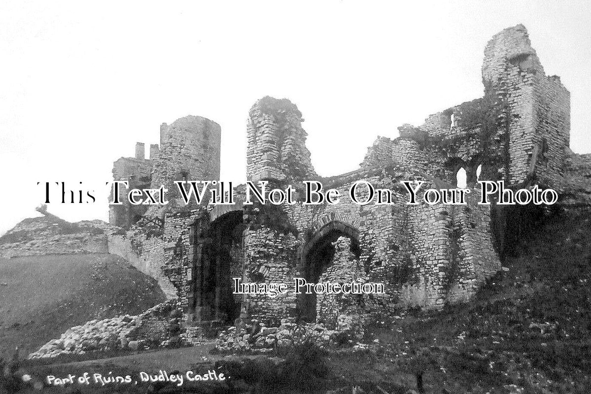 ST 1709 - Part Of Ruins, Dudley Castle, Staffordshire c1925