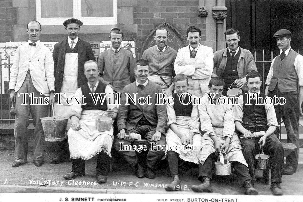 ST 1714 - Voluntary Cleaners, Burton On Trent UMFC, Staffordshire 1912