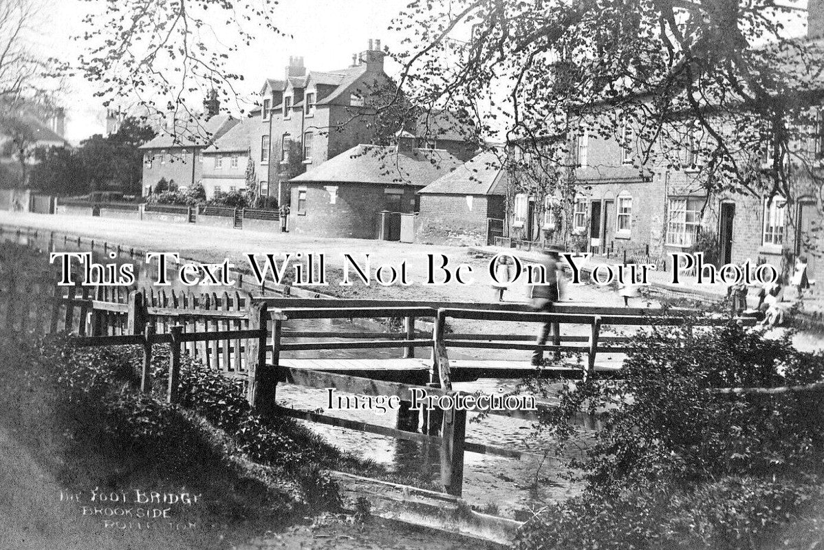 ST 1722 - The Foot Bridge, Brookside, Rolleston On Dove c1913