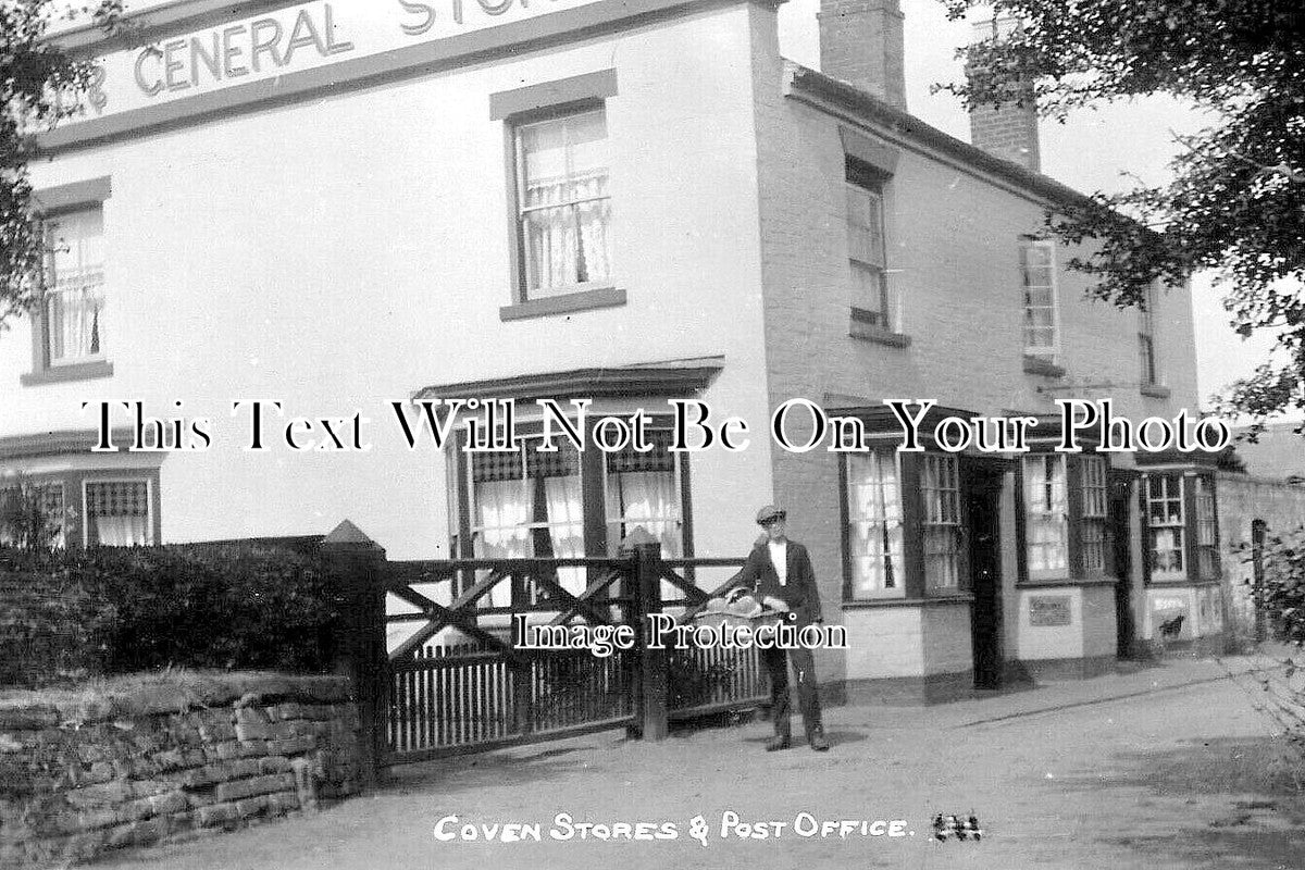 ST 1732 - Coven Stores & Post Office, Staffordshire c1917