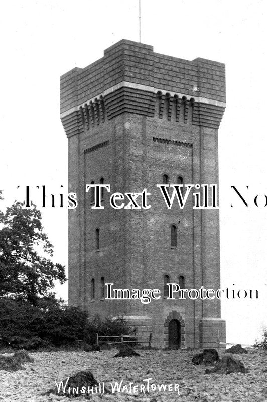 ST 1775 - Winshill Water Tower, Burton Upon Trent, Staffordshire c1912