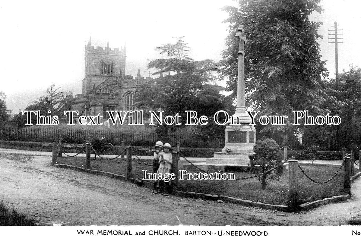 ST 1812 - Barton Under Needwood War Memorial & Church