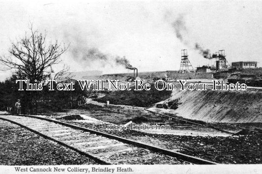 ST 218 - West Cannock New Colliery, Brindley Heath, Hednesford, Staffordshire