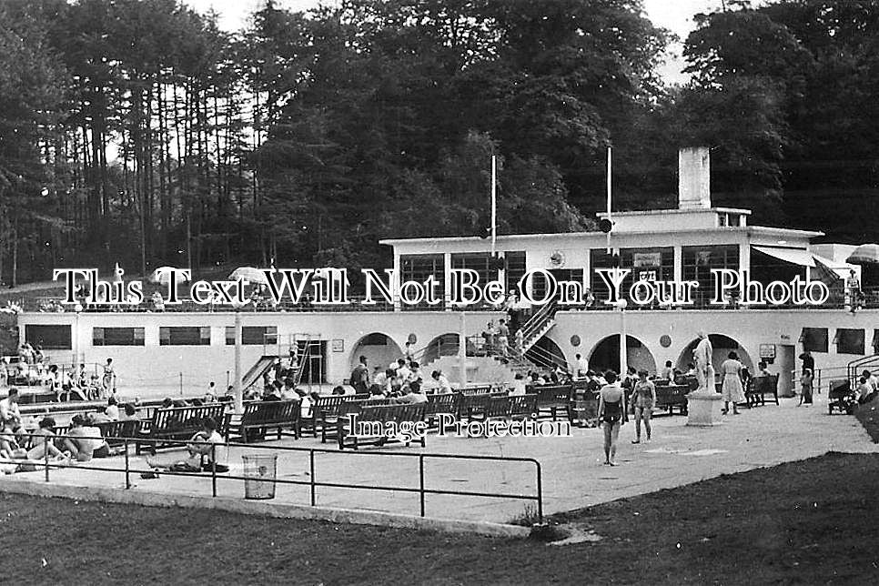 ST 302 - Swimming Pool, Trentham Gardens, Stoke On Trent, Staffordshire