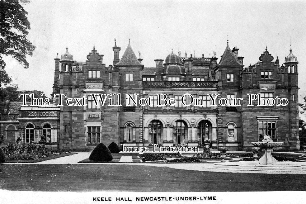 ST 338 - Keele Hall, Newcastle Under Lyme, Staffordshire c1908