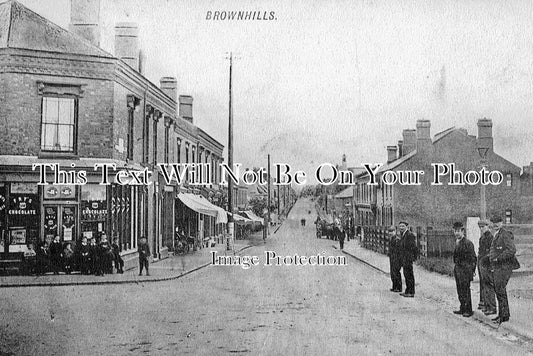 ST 343 - High Street, Brownhills, Staffordshire c1905