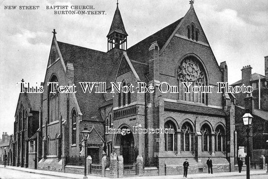 ST 378 - New Street Baptist Church, Burton-on-Trent, Staffordshire c1906