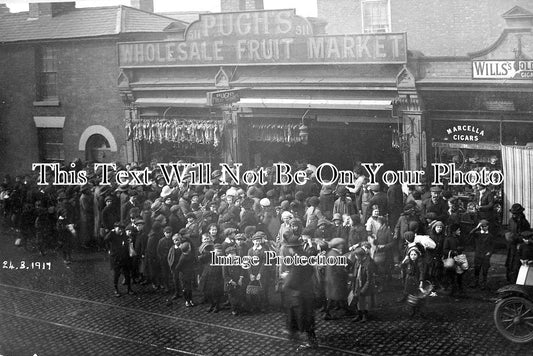 ST 394 - Pughs Fruit Market, Dudley Road, Wolverhampton, Staffordshire c1917