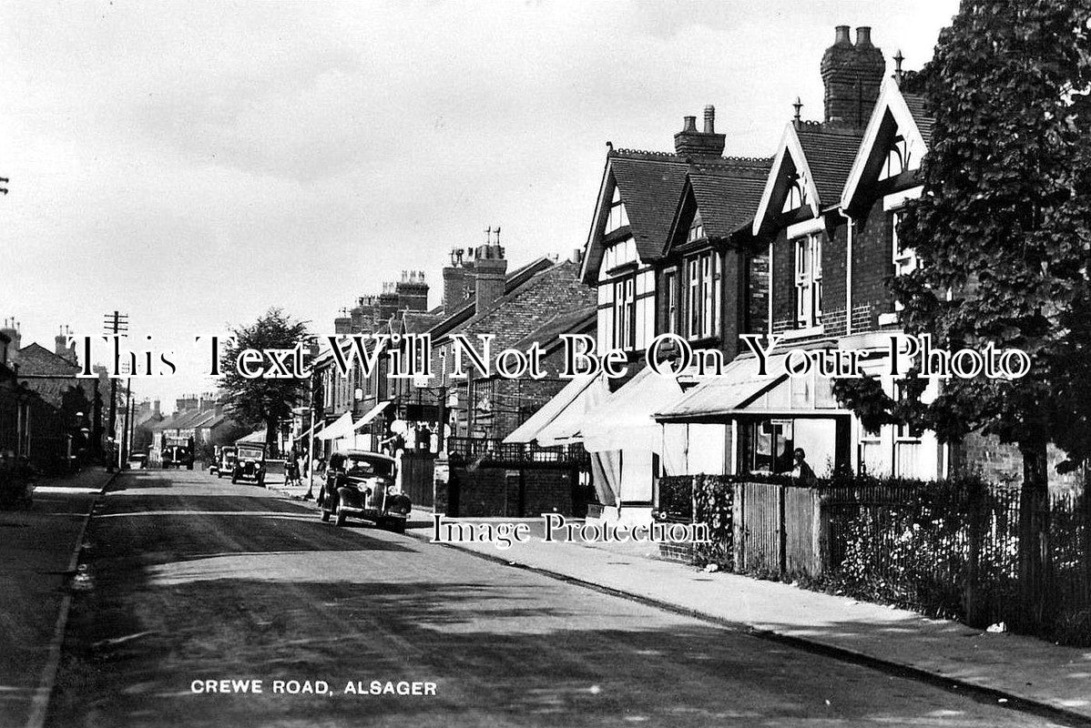 ST 50 - Crewe Road, Alsager, Stoke On Trent, Staffordshire c1943