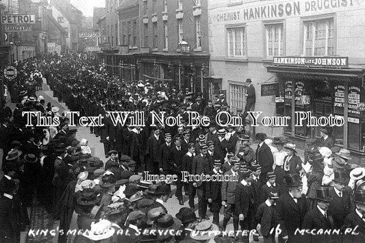 ST 52 - King's Memorial Service, High Street, Uttoxeter, Staffordshire