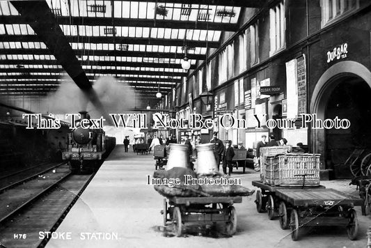 ST 56 - Interior Of Stoke Railway Station, Staffordshire