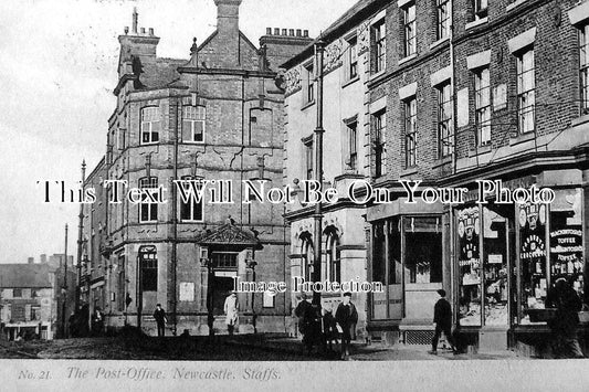 ST 58 - The Post Office, Newcastle, Staffordshire c1905