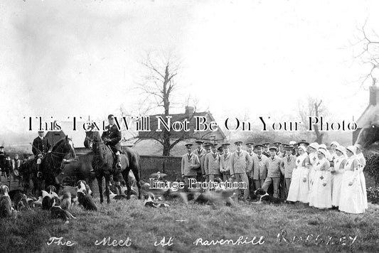 ST 587 - Fox Hunt At Rugeley, Ravenhill, Wounded Soldiers, Staffordshire