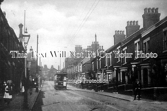 ST 61 - Litchfield Street, Hanley, Staffordshire c1907