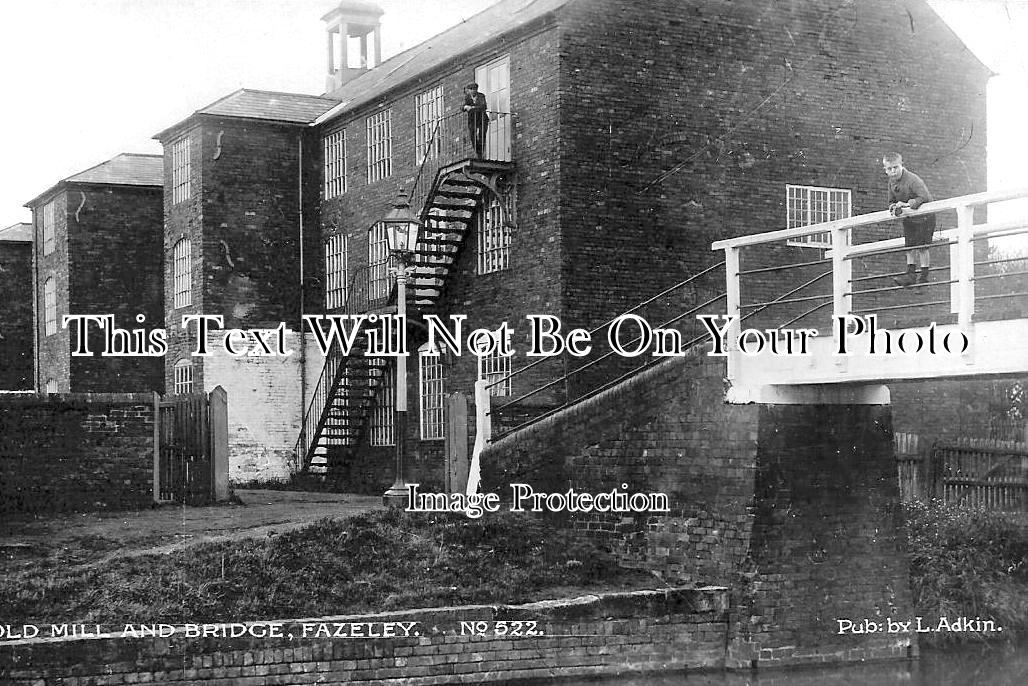 ST 615 - Old Mill & Canal Bridge, Fazeley, Staffordshire