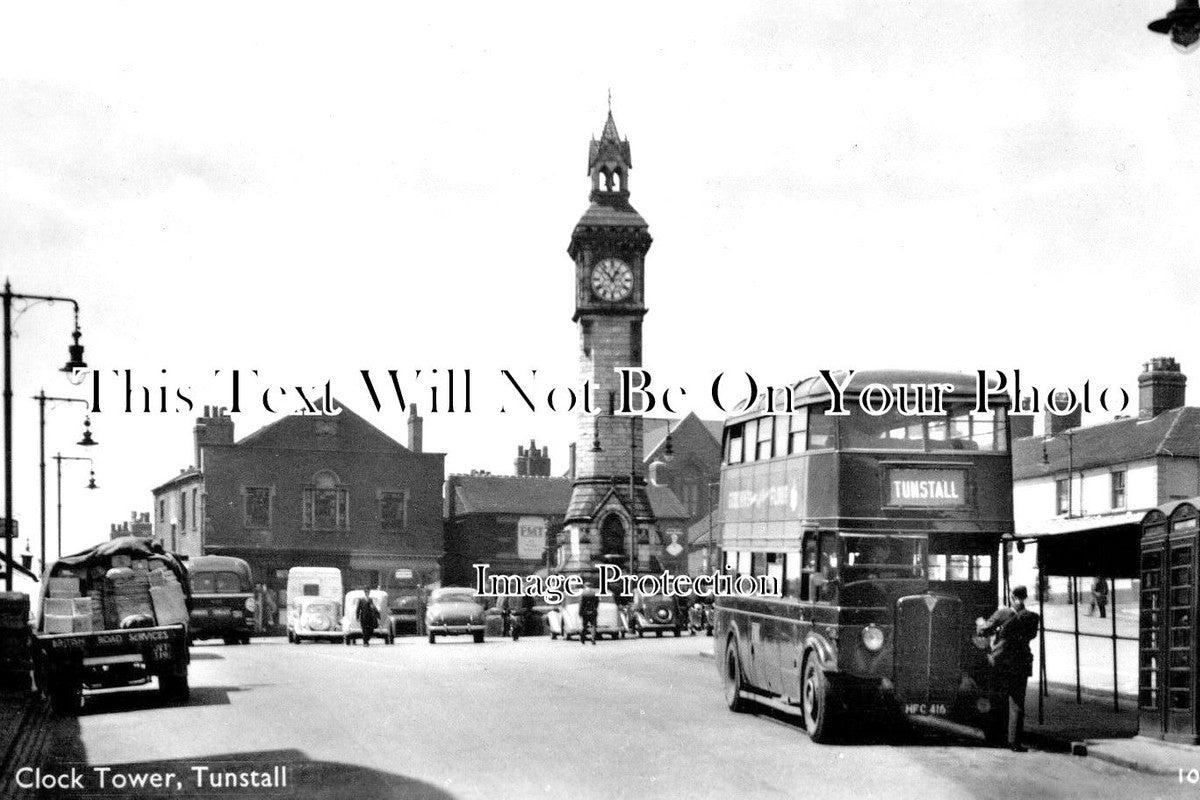 ST 624 - Clock Tower, Tunstall, Staffordshire – JB Archive