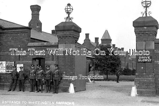 ST 633 - Entrance To Whittington Barracks, Staffordshire c1918