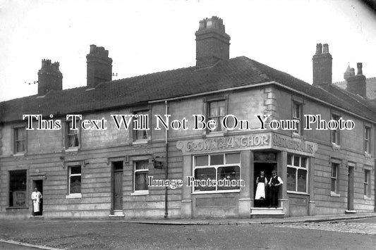 ST 692 - Crown & Anchor Pub, Tunstall, Stoke-On-Trent, Staffordshire c1912