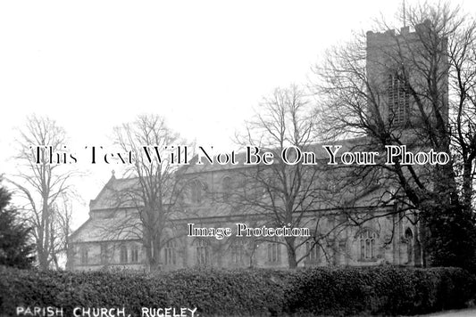 ST 741 - Parish Church, Rugeley, Staffordshire c1916