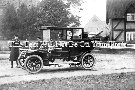 ST 760 - Vintage Car At Eccleshall, Staffordshire c1914