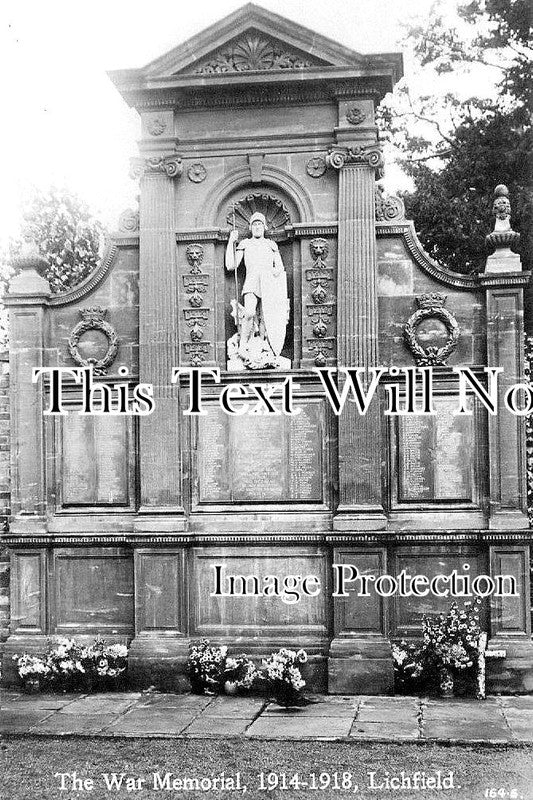 ST 792 - The War Memorial, Lichfield, Staffordshire c1914