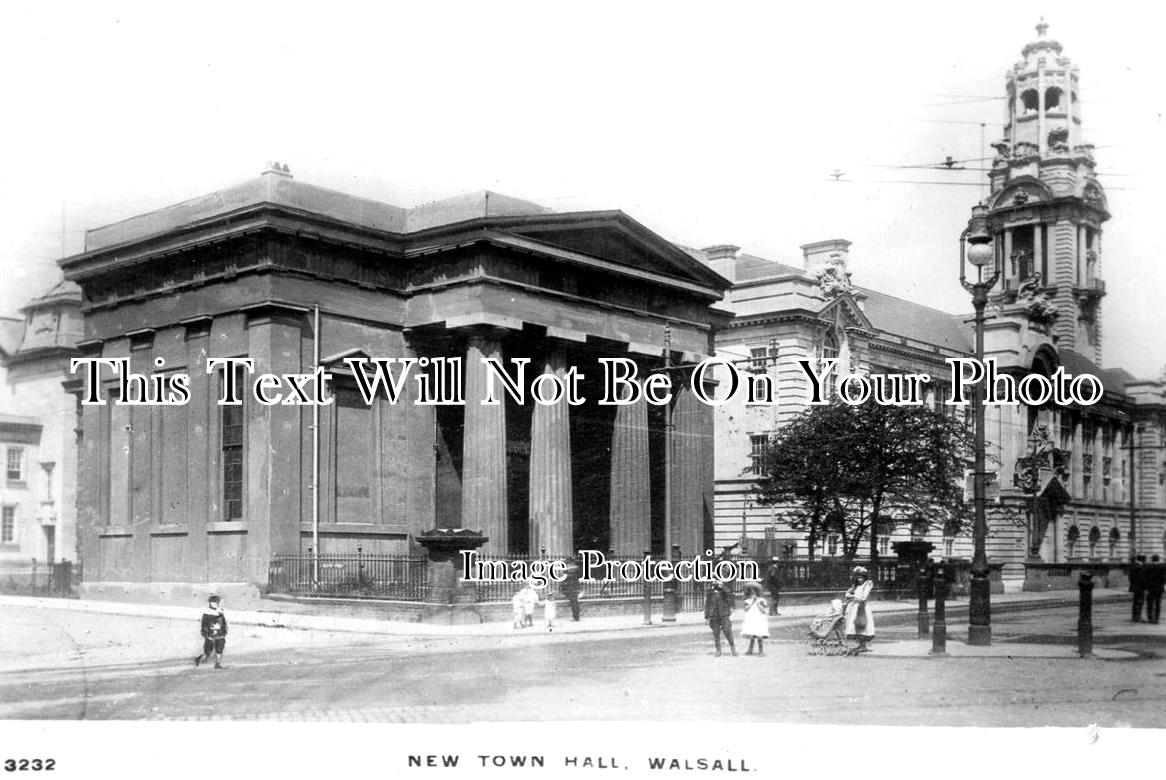 ST 832 - New Town Hall, Walsall, Staffordshire c1911