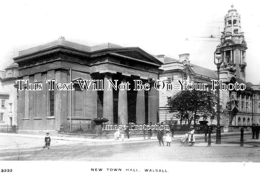 ST 832 - New Town Hall, Walsall, Staffordshire c1911