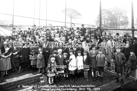 ST 837 - Wolverhampton Methodist Church Hall, Low Hill Stone Laying 1928