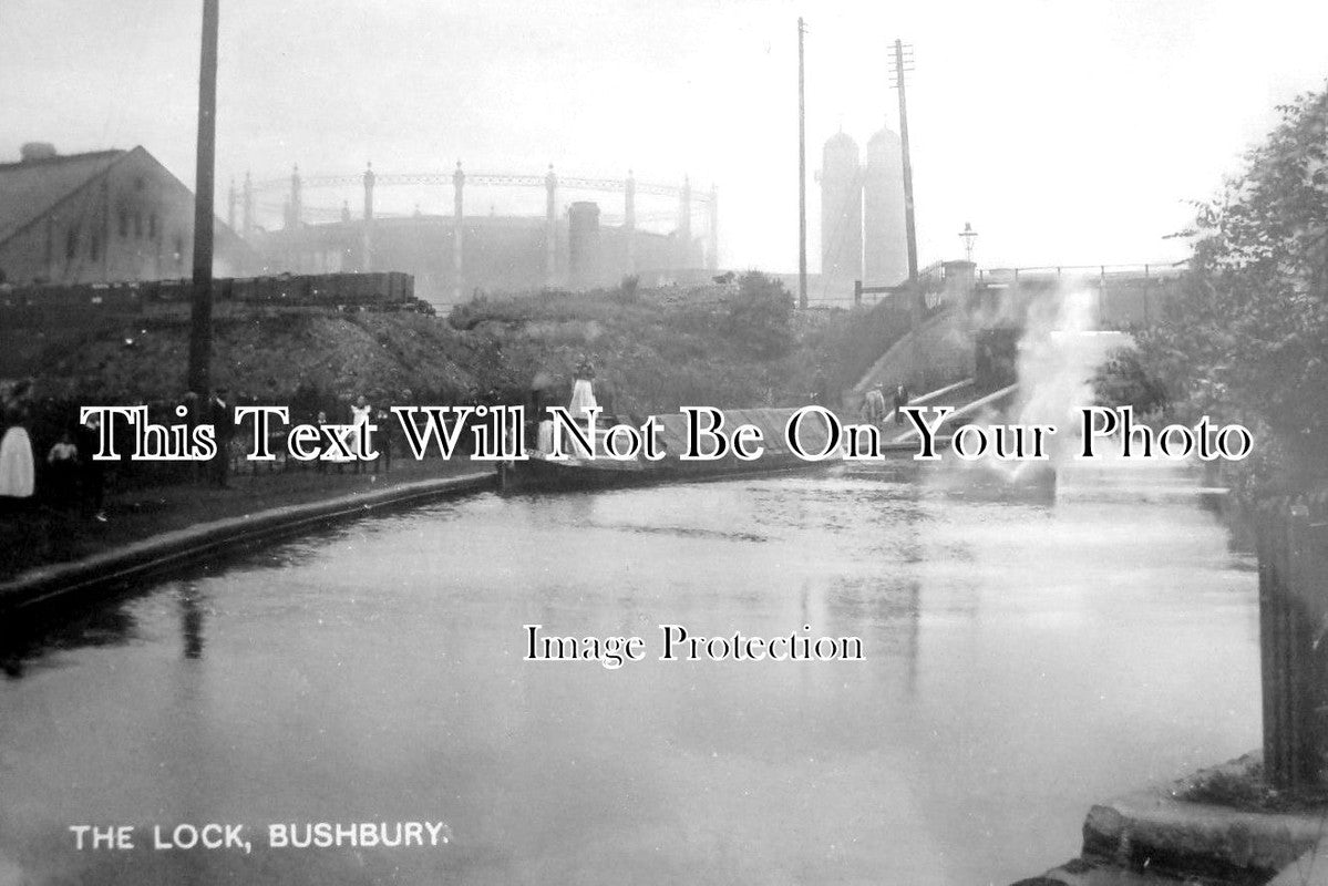 ST 846 - The Lock At Bushbury, Staffordshire