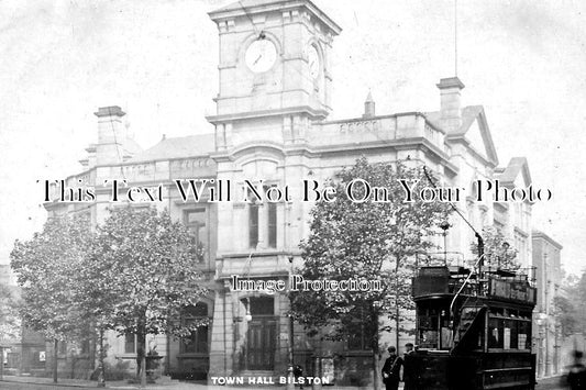 ST 917 - Town Hall, Bilston, Staffordshire c1905