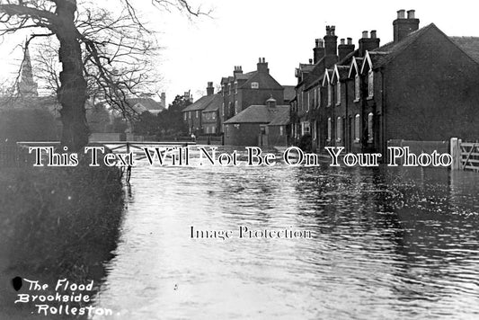 ST 946 - The Flood, Brookside, Rolleston, Staffordshire c1910