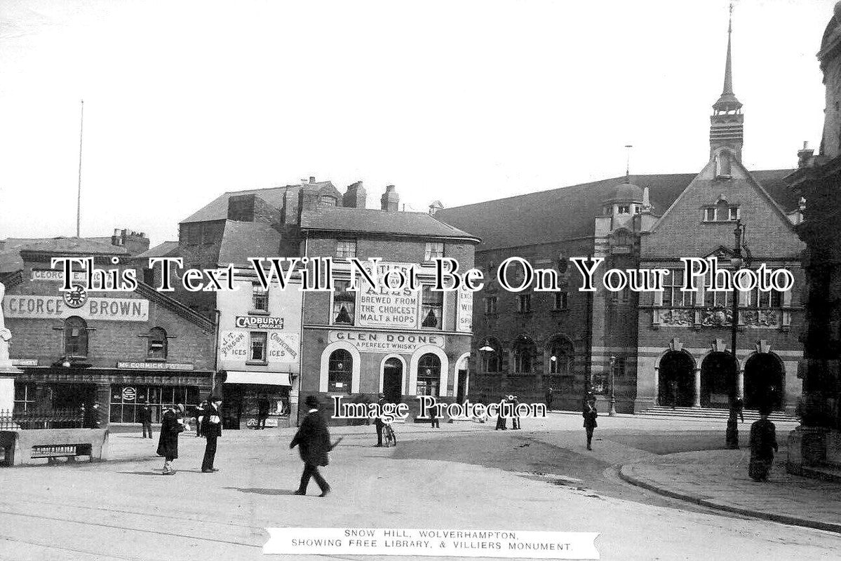 ST 969 - Snow Hill, Wolverhampton, Staffordshire c1913