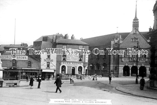 ST 969 - Snow Hill, Wolverhampton, Staffordshire c1913