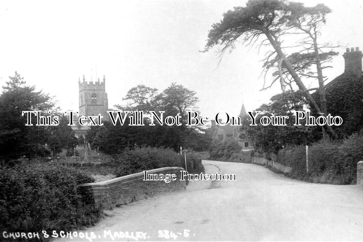 ST 973 - Church & Schools, Madeley, Staffordshire