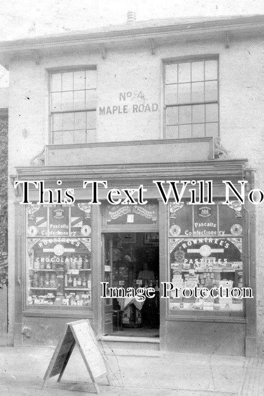 SU 1043 - Sweet Shop, Maple Road, Surbiton, Surrey c1912