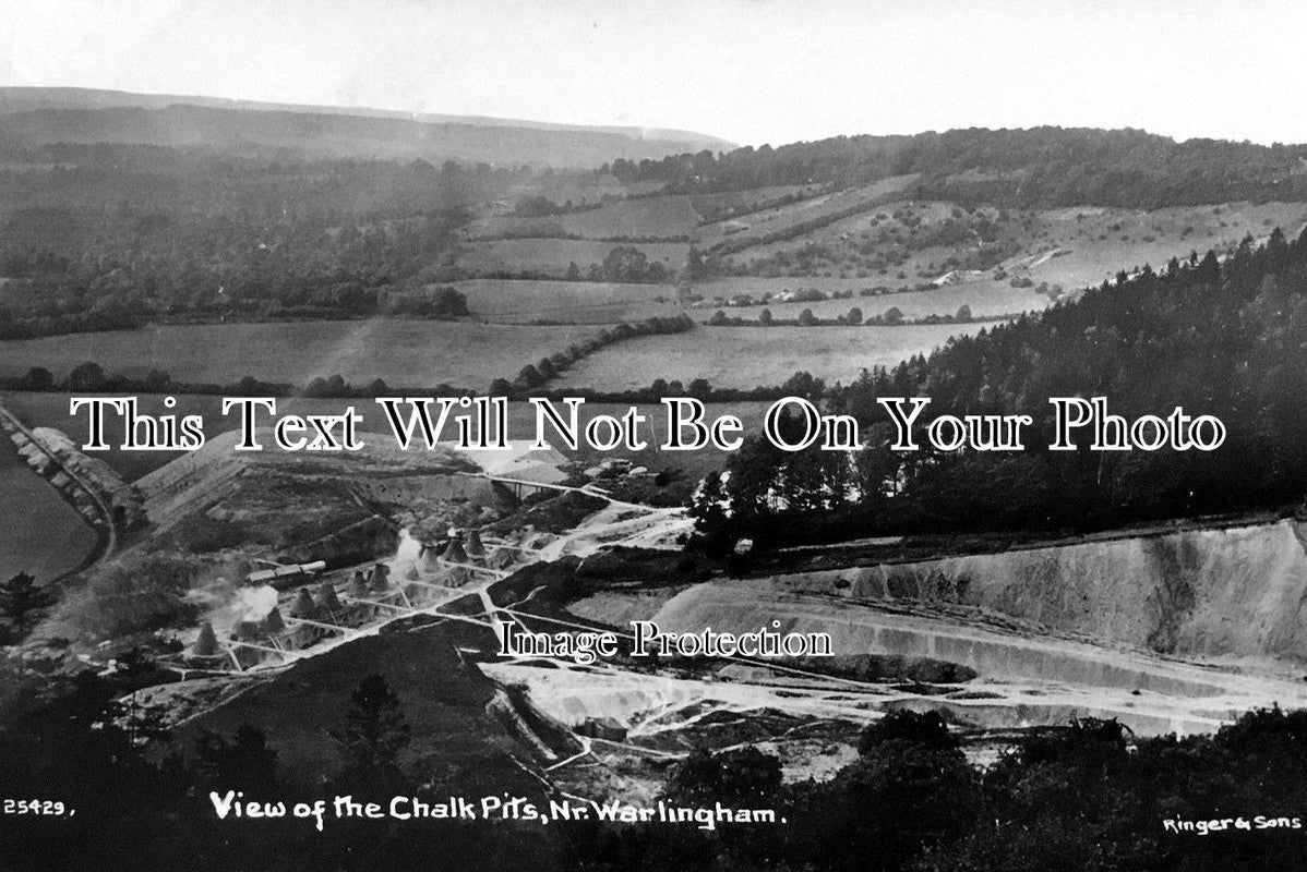 SU 1057 - View Of The Chalk Pits Near Warlingham, Surrey