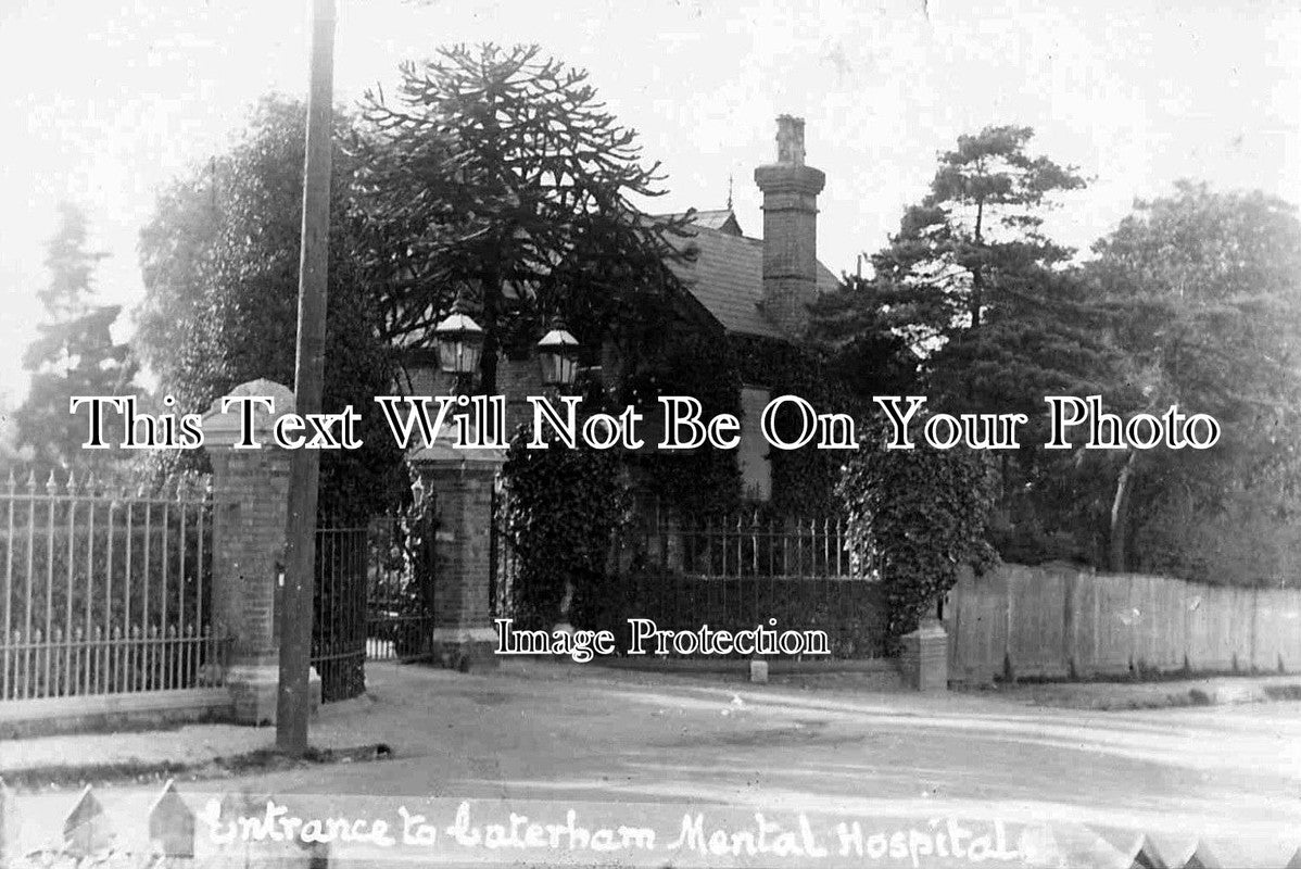 SU 1072 - Entrance To Caterham Mental Hospital, Surrey