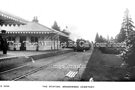 SU 1164 - Brookwood Cemetery Railway Station, Surrey