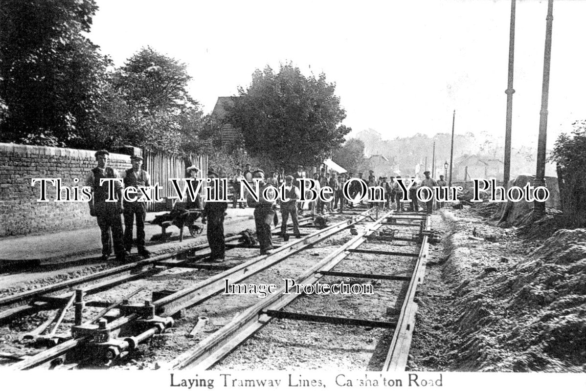 SU 1190 - Laying Tramway Lines, Carshalton Road, Sutton, Surrey