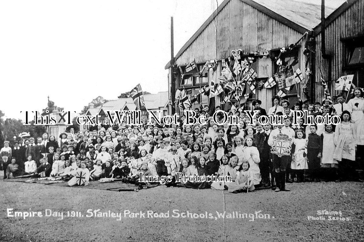 SU 1211 - Empire Day, Stanley Park Road School, Wallington, Surrey 1911