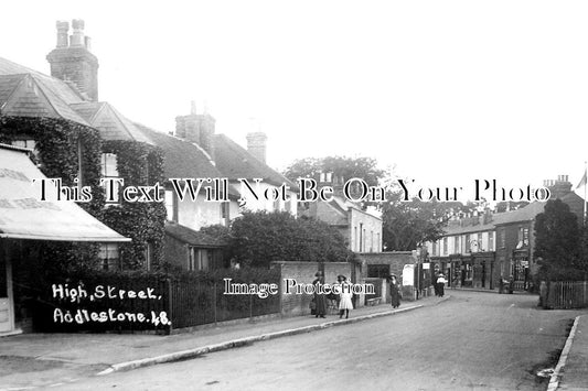 SU 1231 - High Street, Addlestone, Surrey c1917