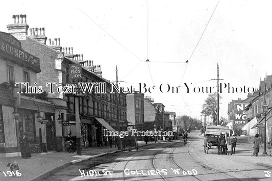 SU 1242 - The Red Lion Pub, High Street, Colliers Wood, Surrey c1913