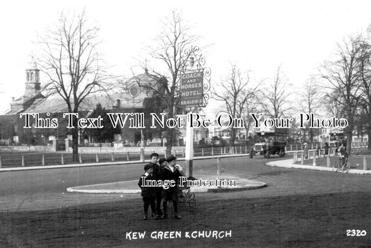 SU 1277 - Kew Green & Church, Surrey