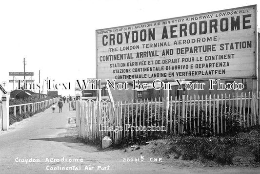 SU 1303 - Continental Airport Entrance, Croydon Aerodrome, Surrey