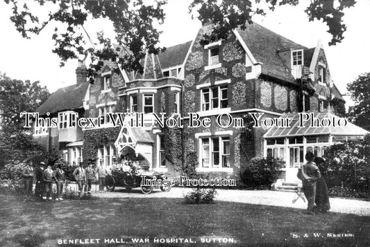 SU 1309 - Benfleet Hall War Hospital, Sutton, Surrey