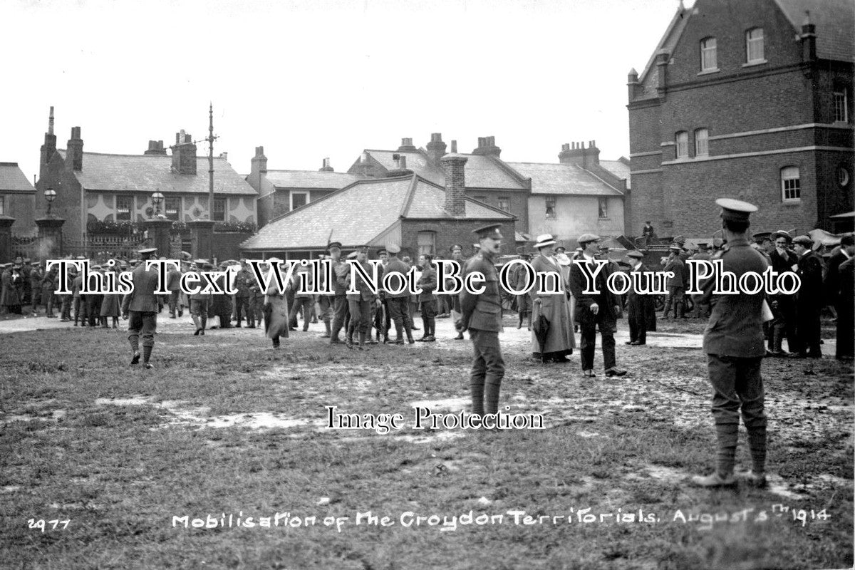 SU 1310 - Croydon Territorials Mobilisation, Barracks, Surrey 1914