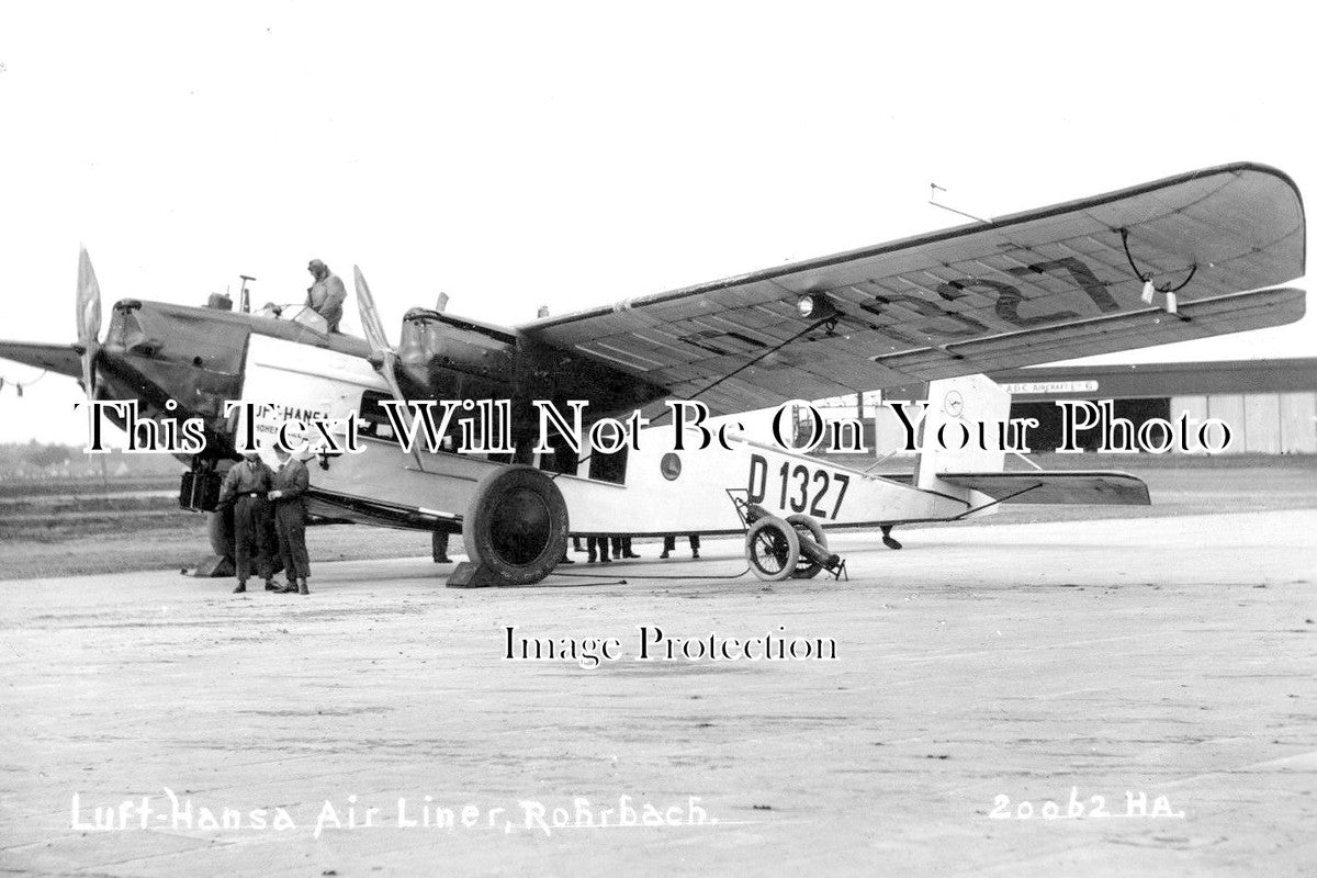 SU 1314 - Lufthansa Air Liner Rohrbach D1327, Croydon Aerodrome, Surrey