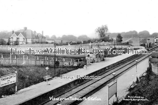 SU 1317 - View From Tadworth & Walton On The Hill Railway Station, Surrey c1911