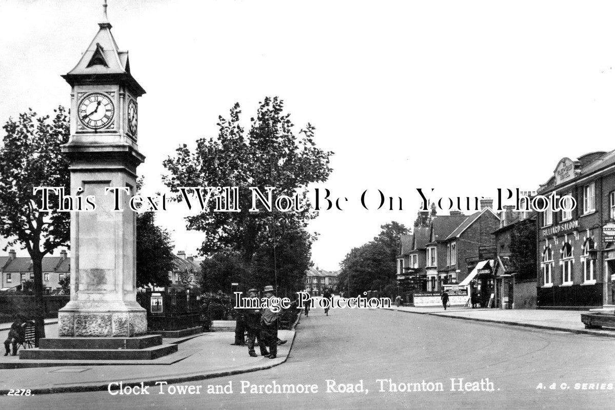 SU 1392 - Clock Tower, Parchmore Road, Thornton Heath, Surrey