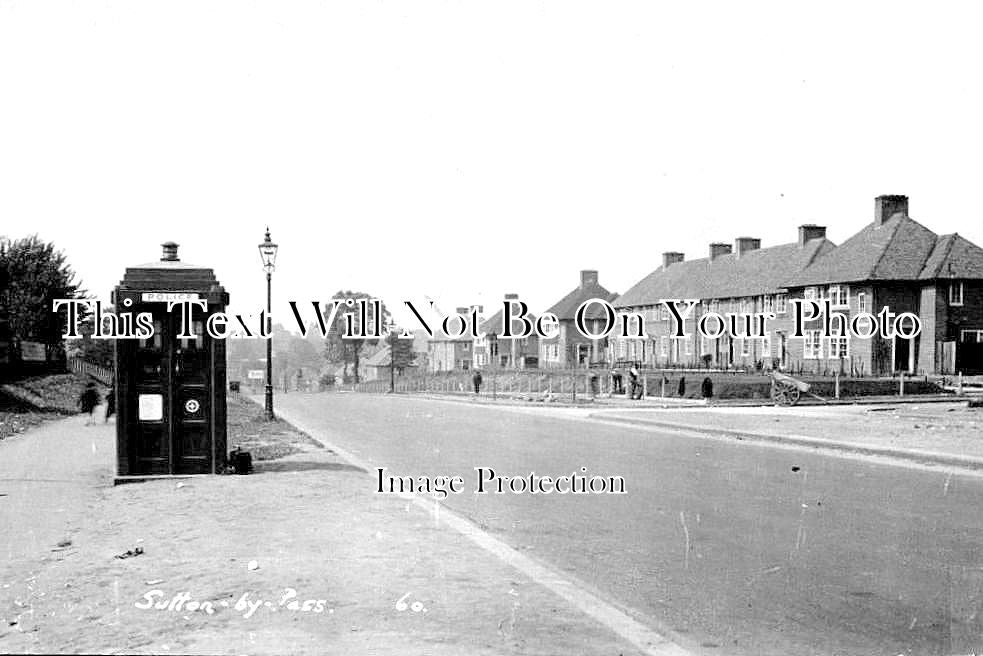 SU 1436 - Police Call Box, Sutton By Pass, Surrey c1920